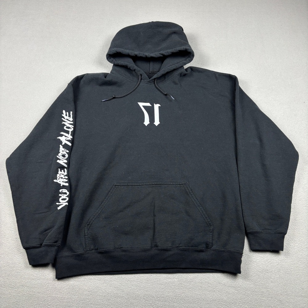 XXXTentacion Revenge Hoodie Black You Are Not Alone Graphic Mens Hip Hop